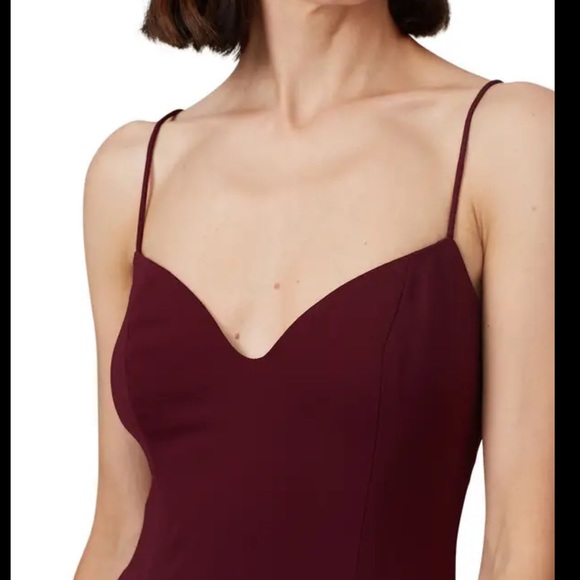 Jay Godfrey Harrah Gown Spaghetti Strap Slit Dress - Has Flaws/Broken Straps - Picture 3 of 8